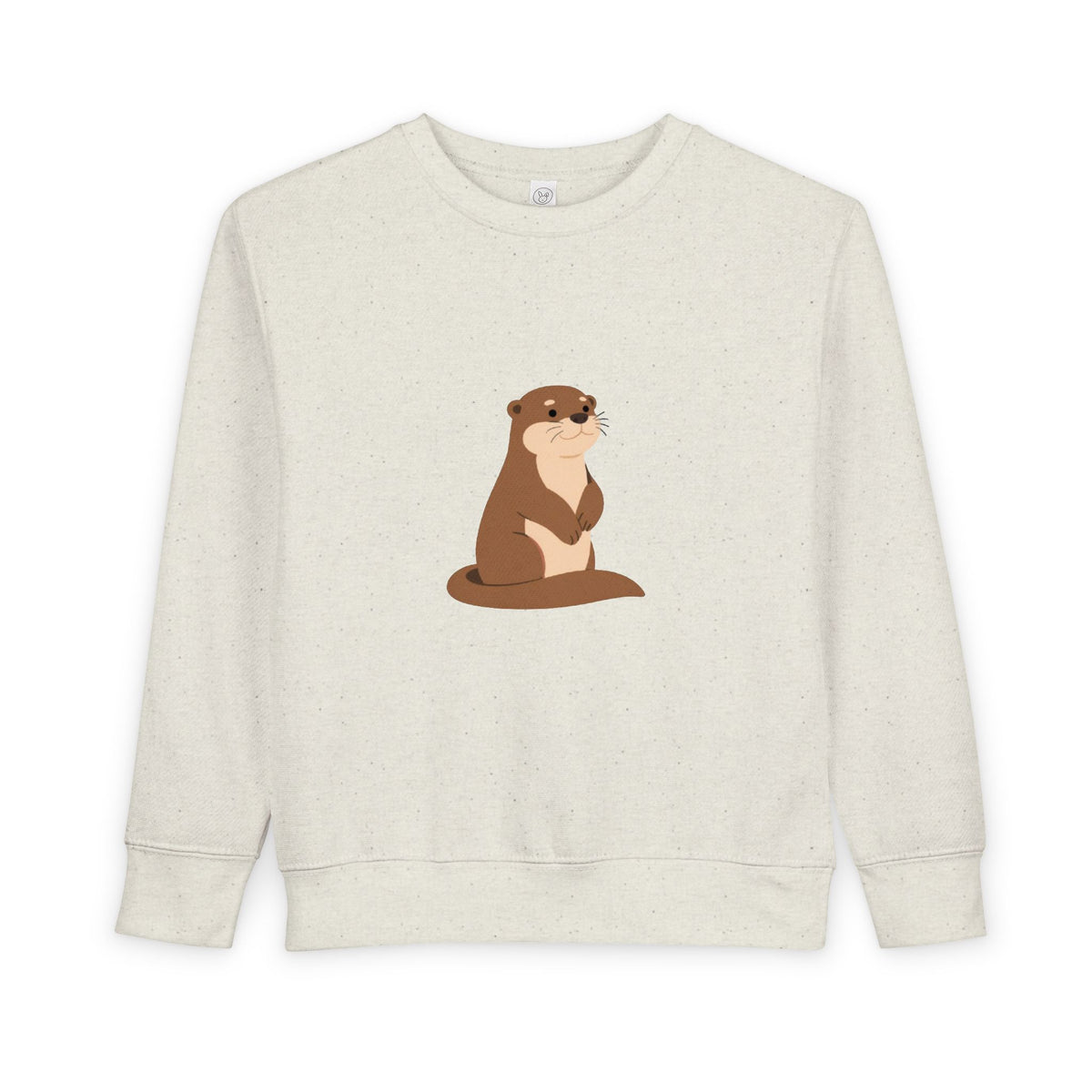 Sweat-shirt loutre mignon pour tout-petits | Pull adorable animal des bois pour enfants | Haut loutre douillet |