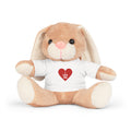 Peluche "Je t'aime" en forme de cœur
