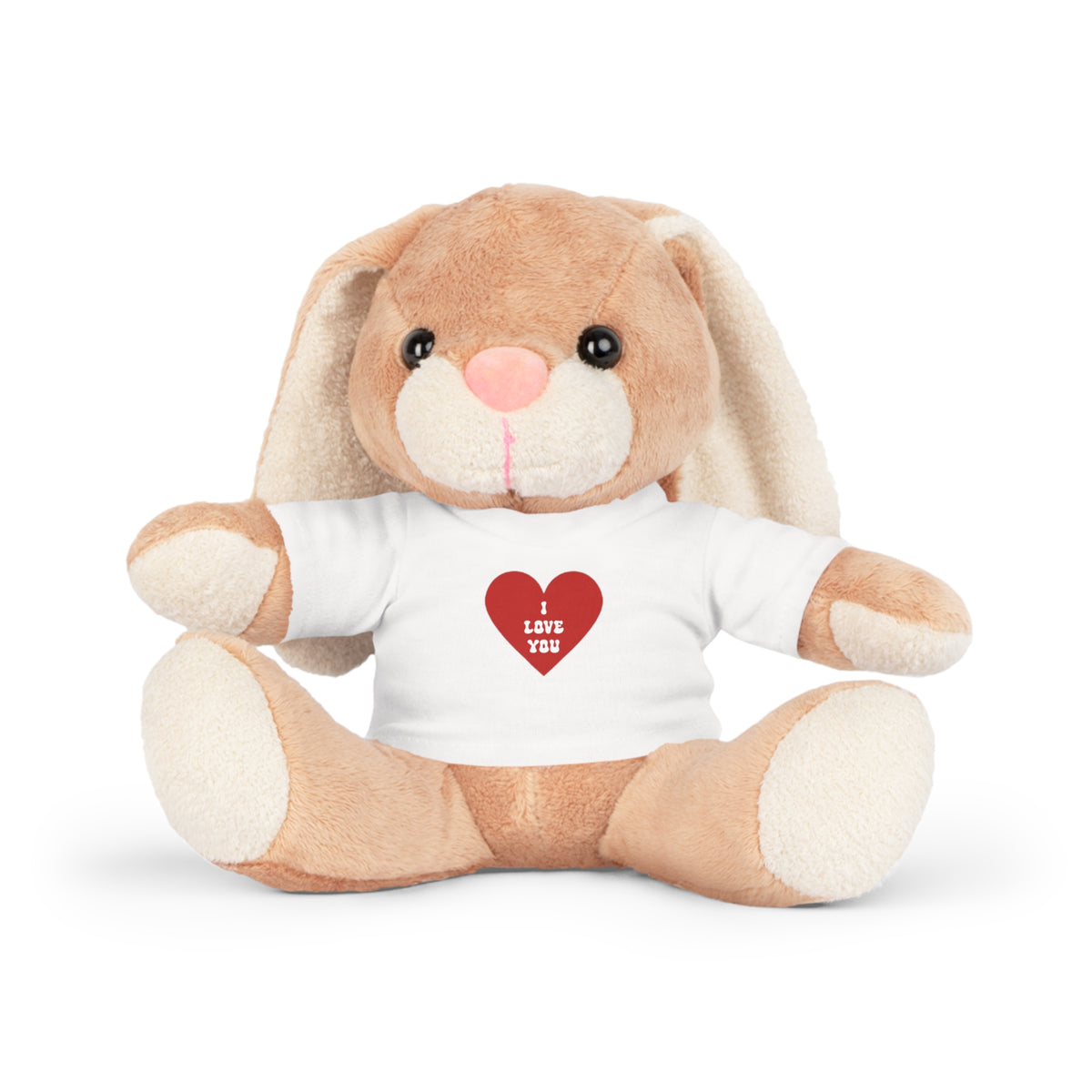 Peluche "Je t'aime" en forme de cœur