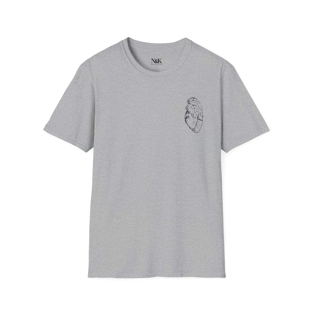 Brain & Heart T-Shirt | Anatomical Men's Graphic Tee |