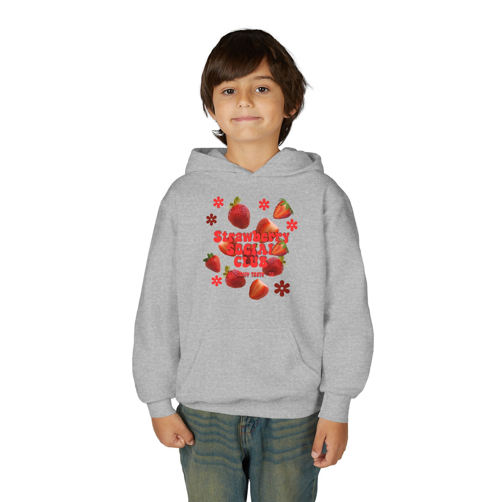 Strawberry Youth Hoodie | Cute Berry Graphic Kids Pullover |