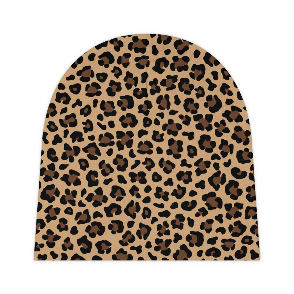 Leopard Print Baby Beanie | Cute Infant Winter Hat | Cozy Animal Print Baby Cap |