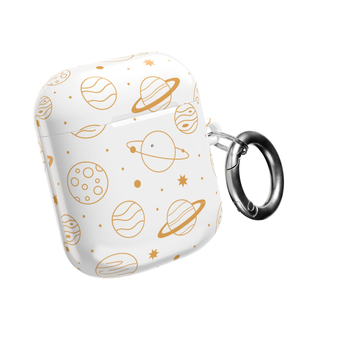 Celestial Planet AirPod Case | Cute Stars & Planets Protective Earbud Cover | Glossy Case |