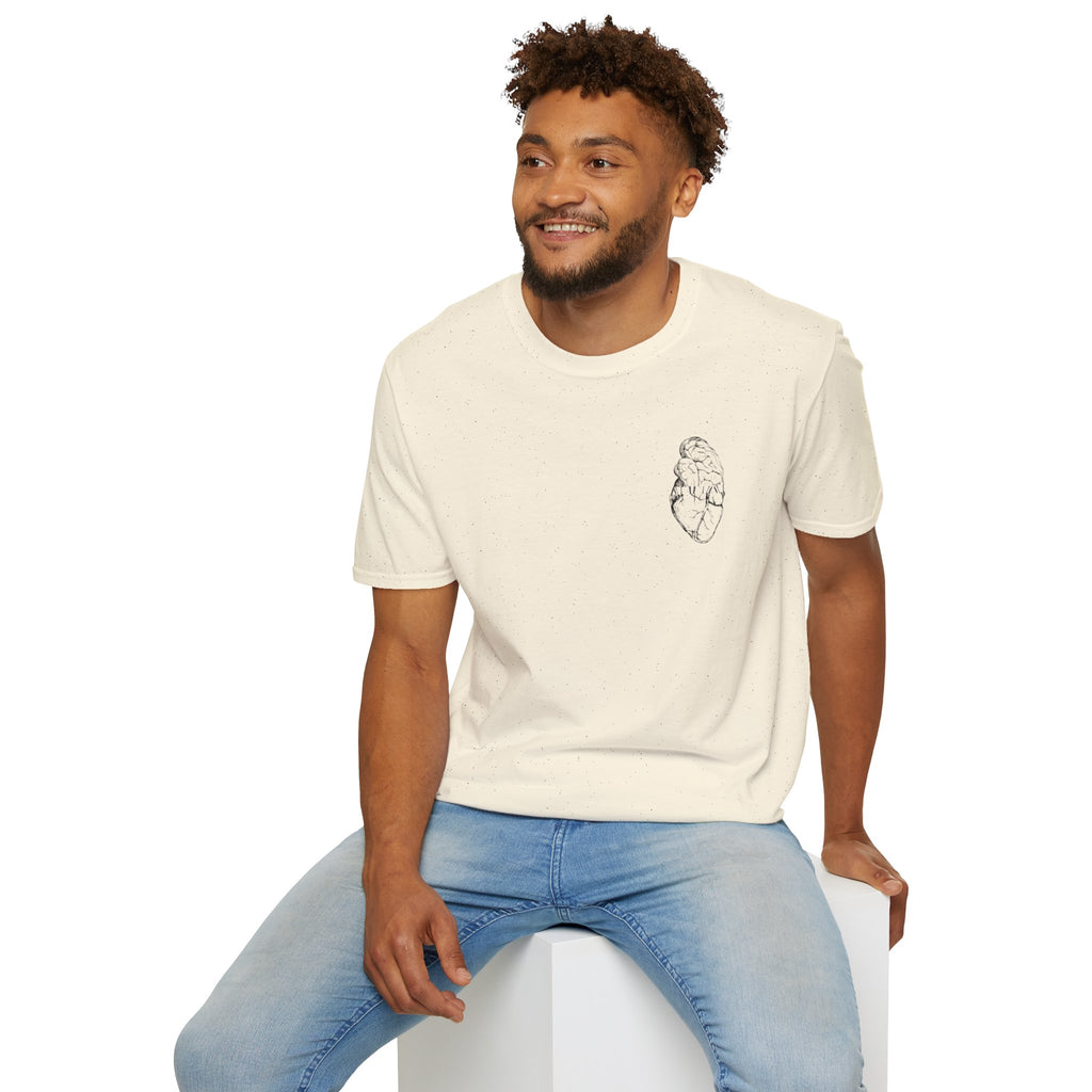 Brain & Heart T-Shirt | Anatomical Men's Graphic Tee |
