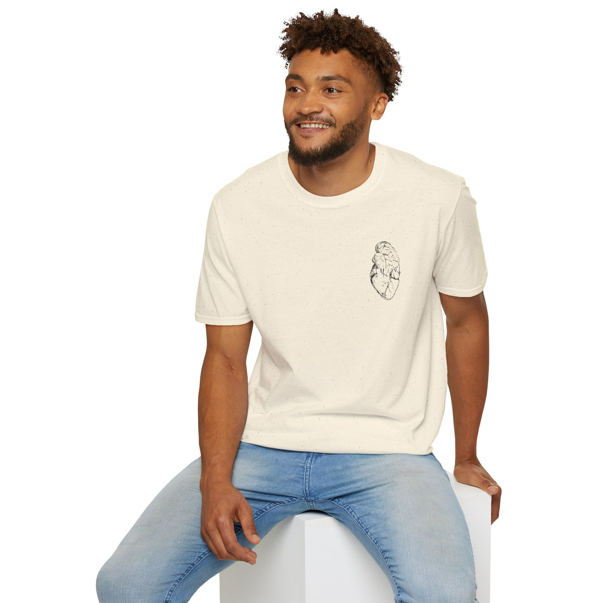 Brain & Heart T-Shirt | Anatomical Men's Graphic Tee |
