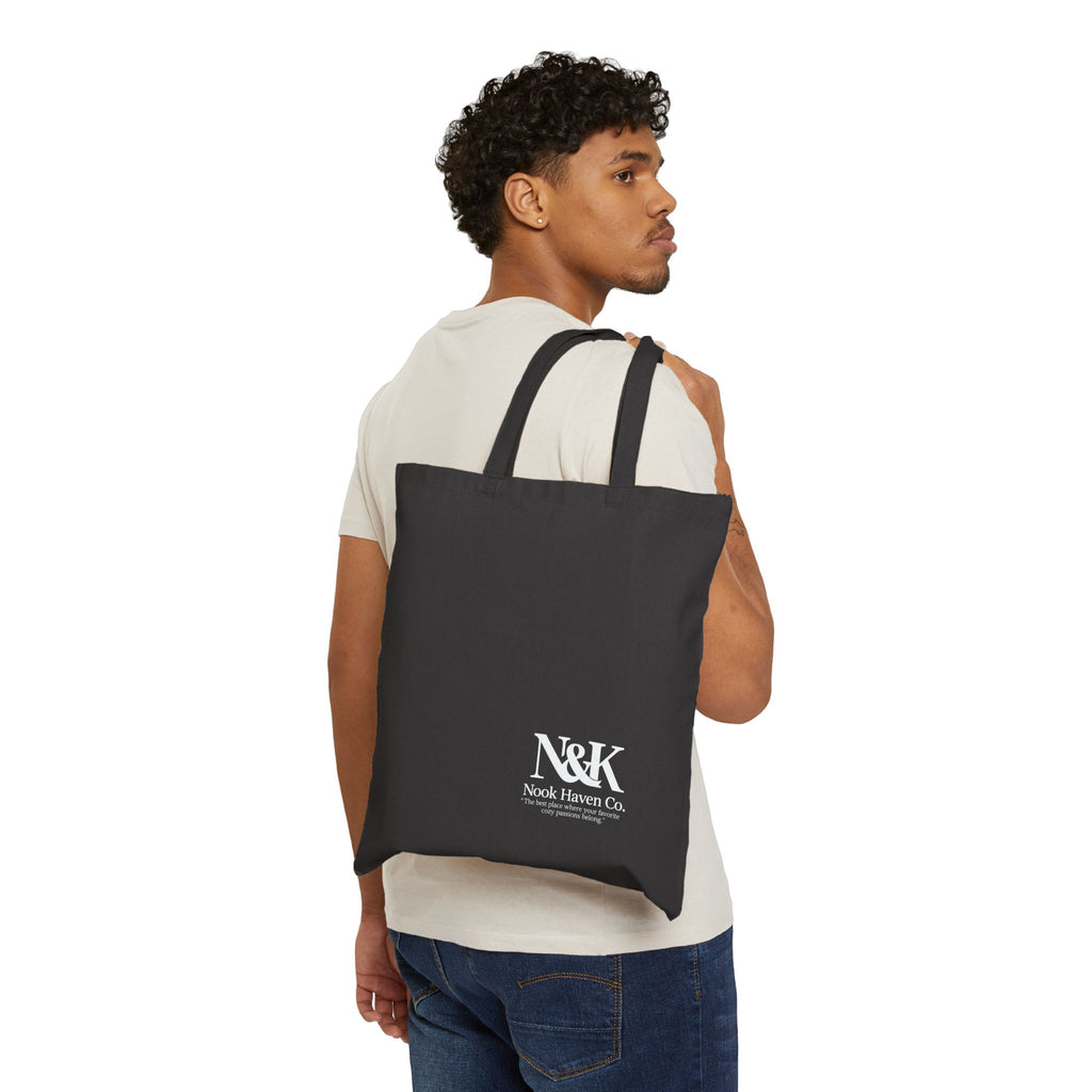Bookish Goose Canvas Tote Bag | Cute Literary Book Lover Shopper | Heavyweight Cotton Carryall |