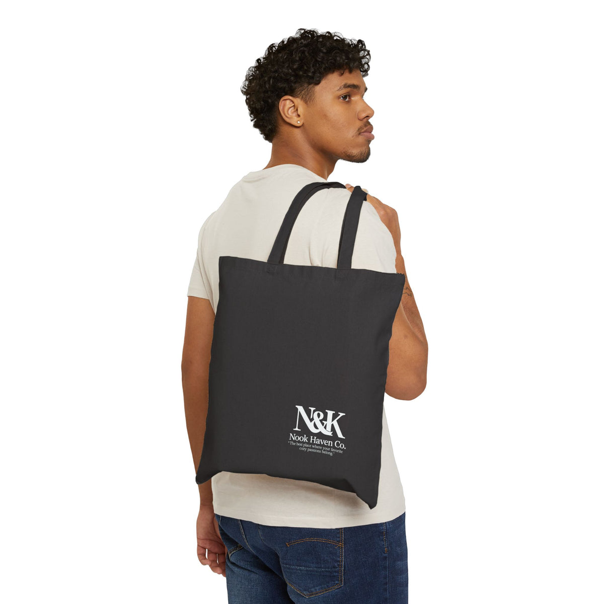 Bookish Goose Canvas Tote Bag | Cute Literary Book Lover Shopper | Heavyweight Cotton Carryall |