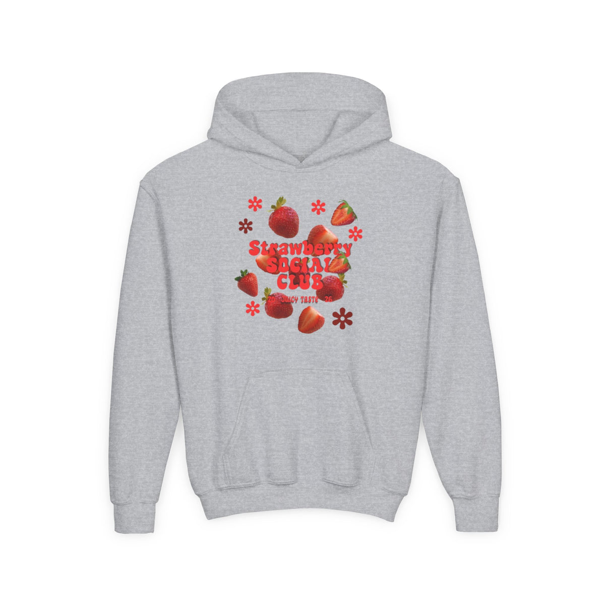 Strawberry Youth Hoodie | Cute Berry Graphic Kids Pullover |
