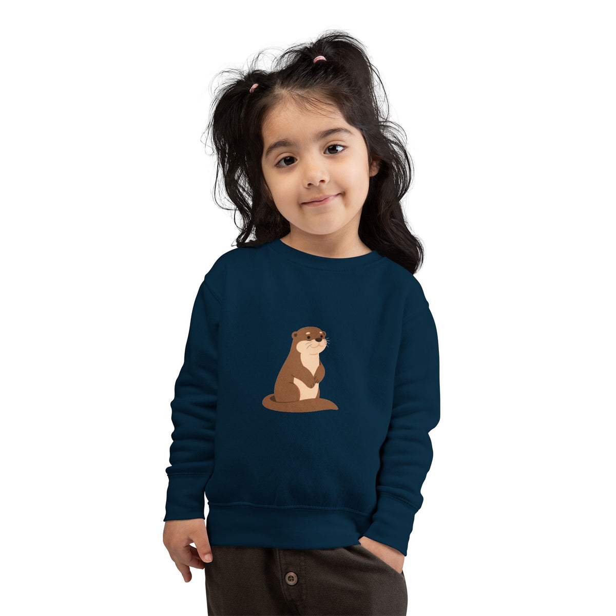 Cute Otter Toddler Sweatshirt | Adorable Woodland Animal Pullover for Kids | Cozy Otter Top |