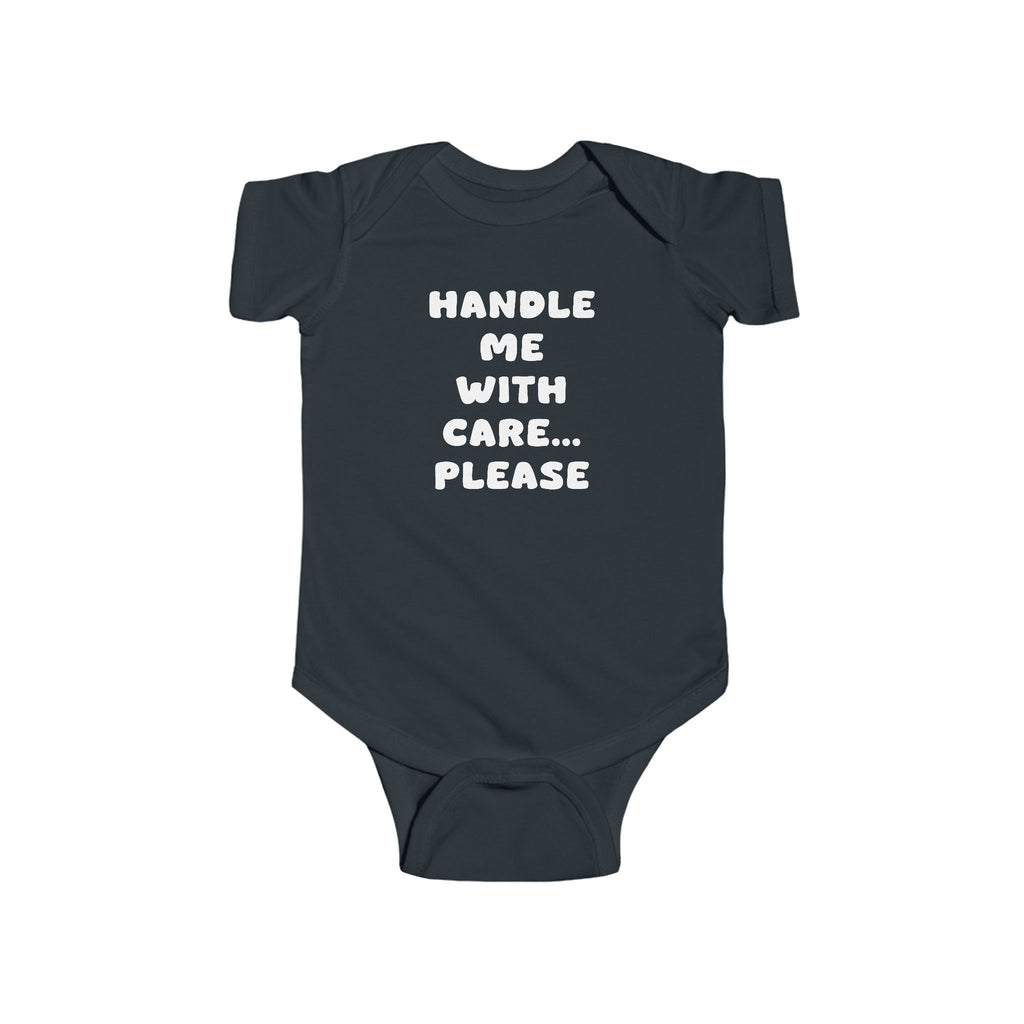 Grenouillère pour bébé « À manipuler avec soin... S'il vous plaît » | Cadeau de naissance