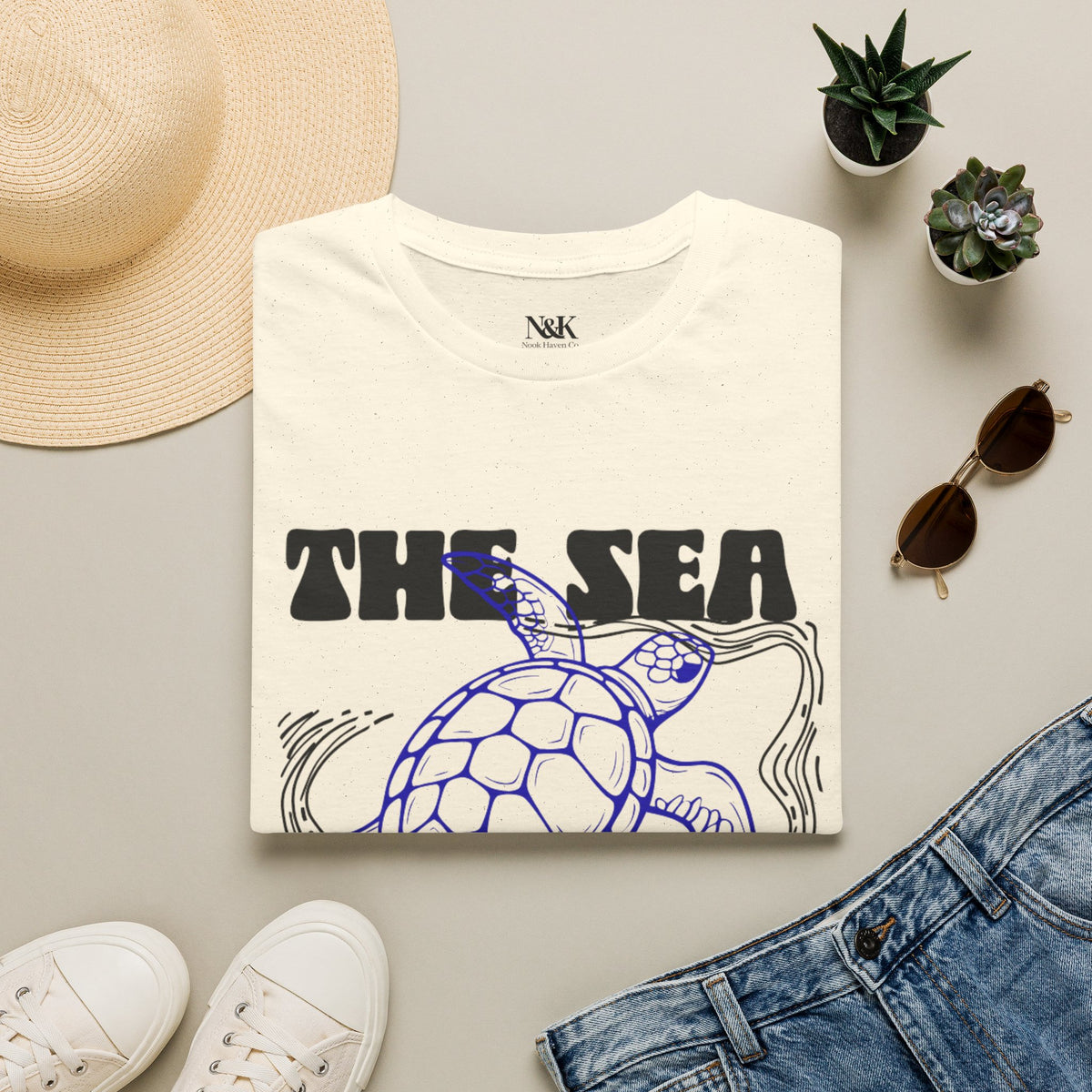 Sea Turtle Coastal Women’s T-Shirt | Ocean-Inspired Graphic Tee |