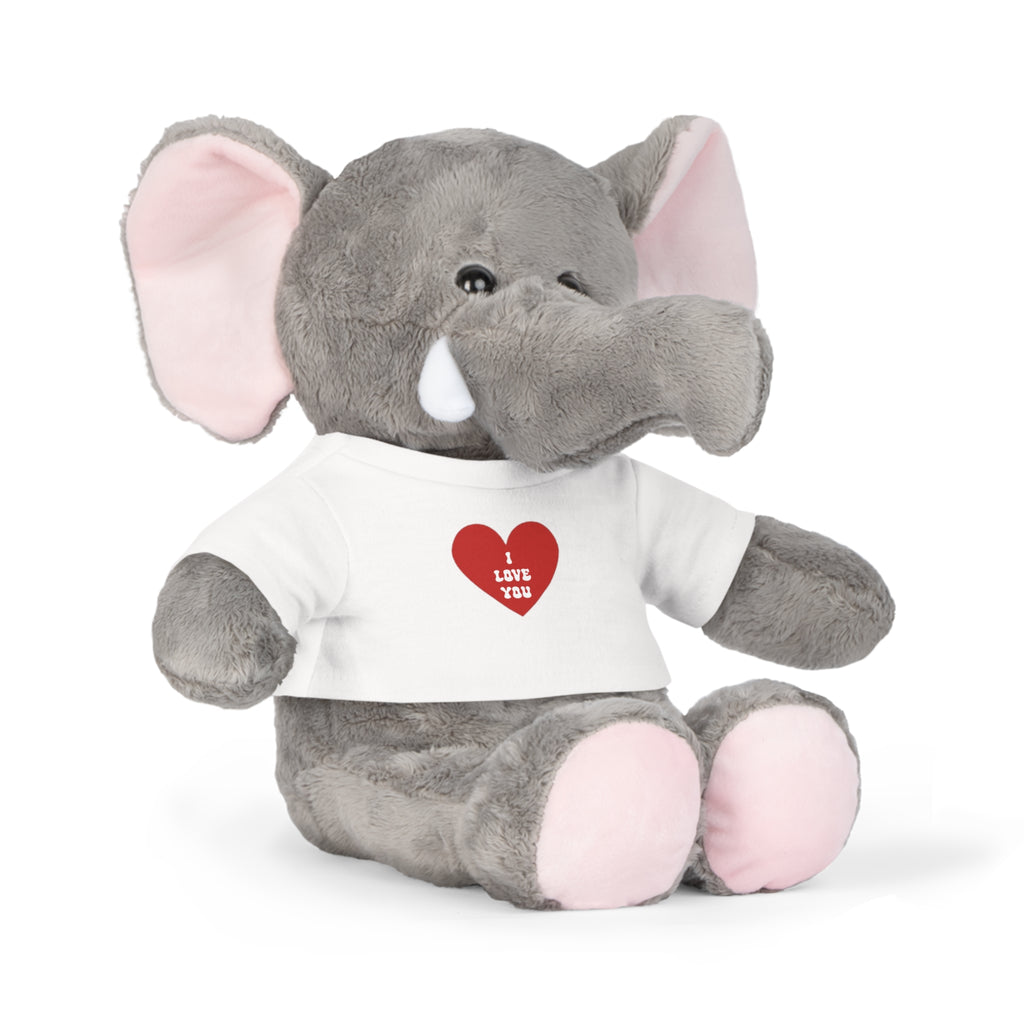 Peluche "Je t'aime" en forme de cœur