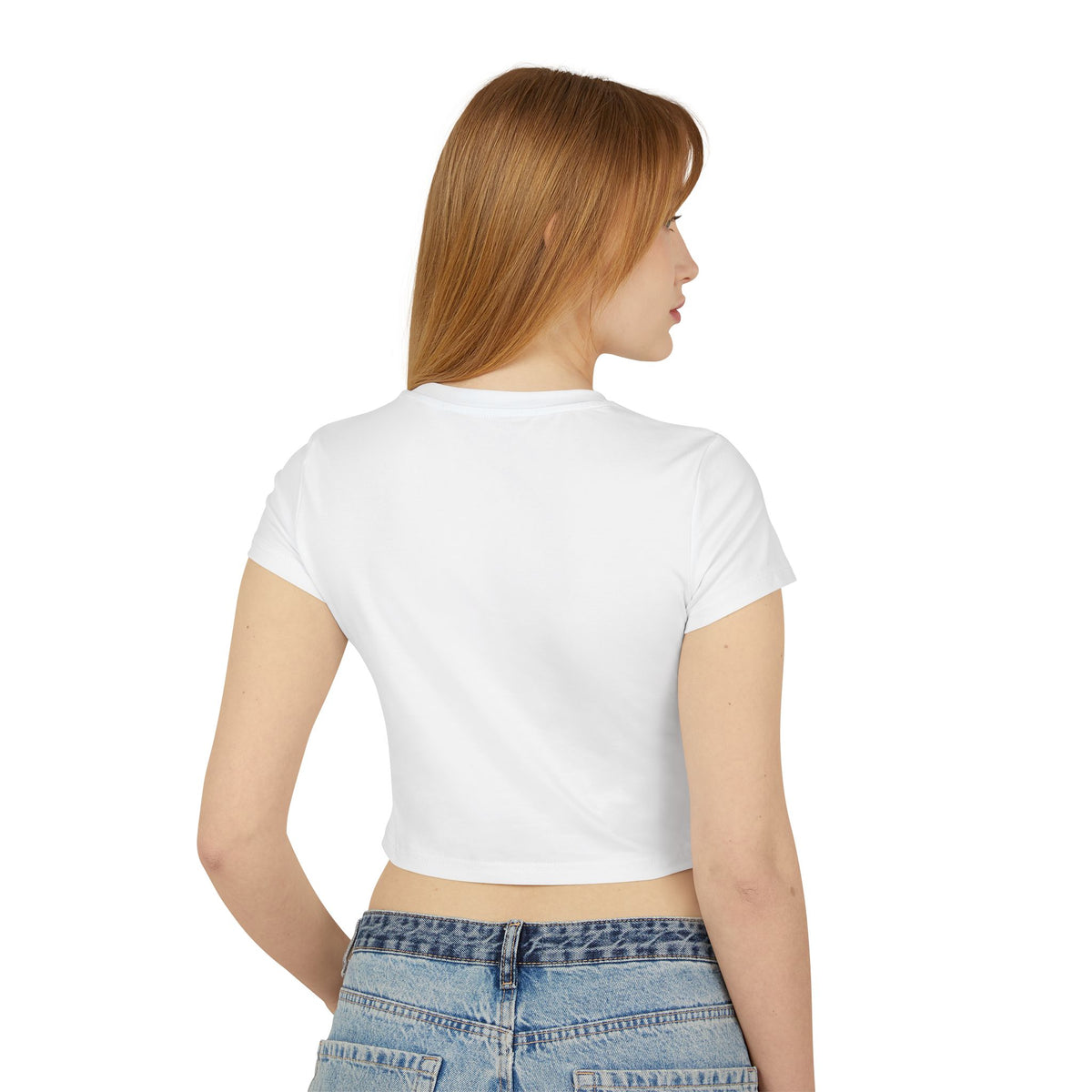 Blooming Flowers Baby Tee | Floral Cropped Organic Cotton T-Shirt |