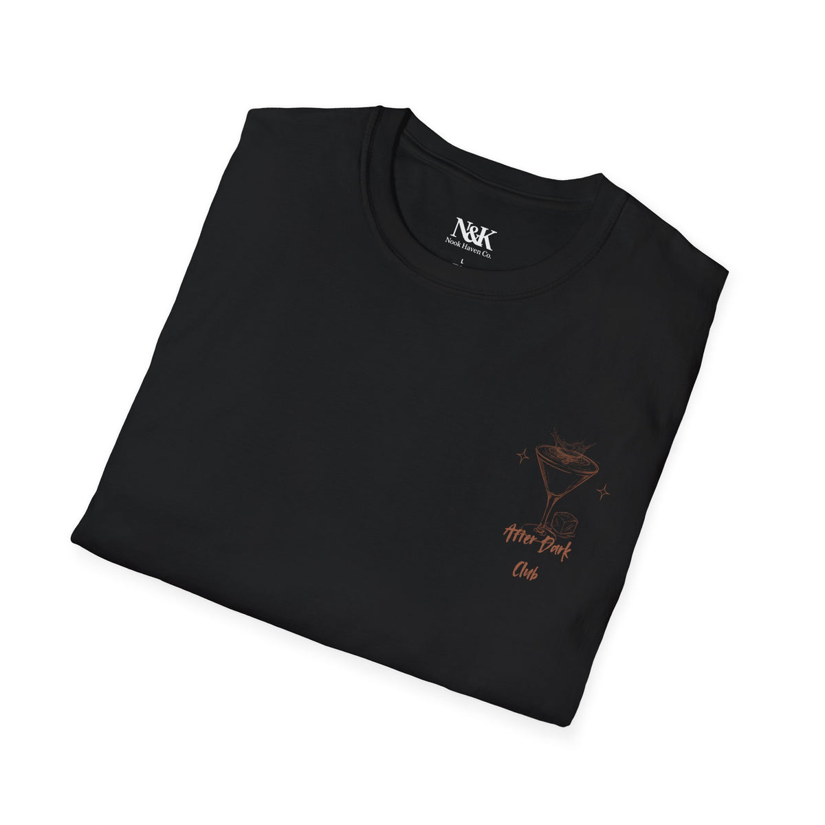 After Dark Club T-Shirt | Minimal Espresso Martini Graphic Unisex Tee |