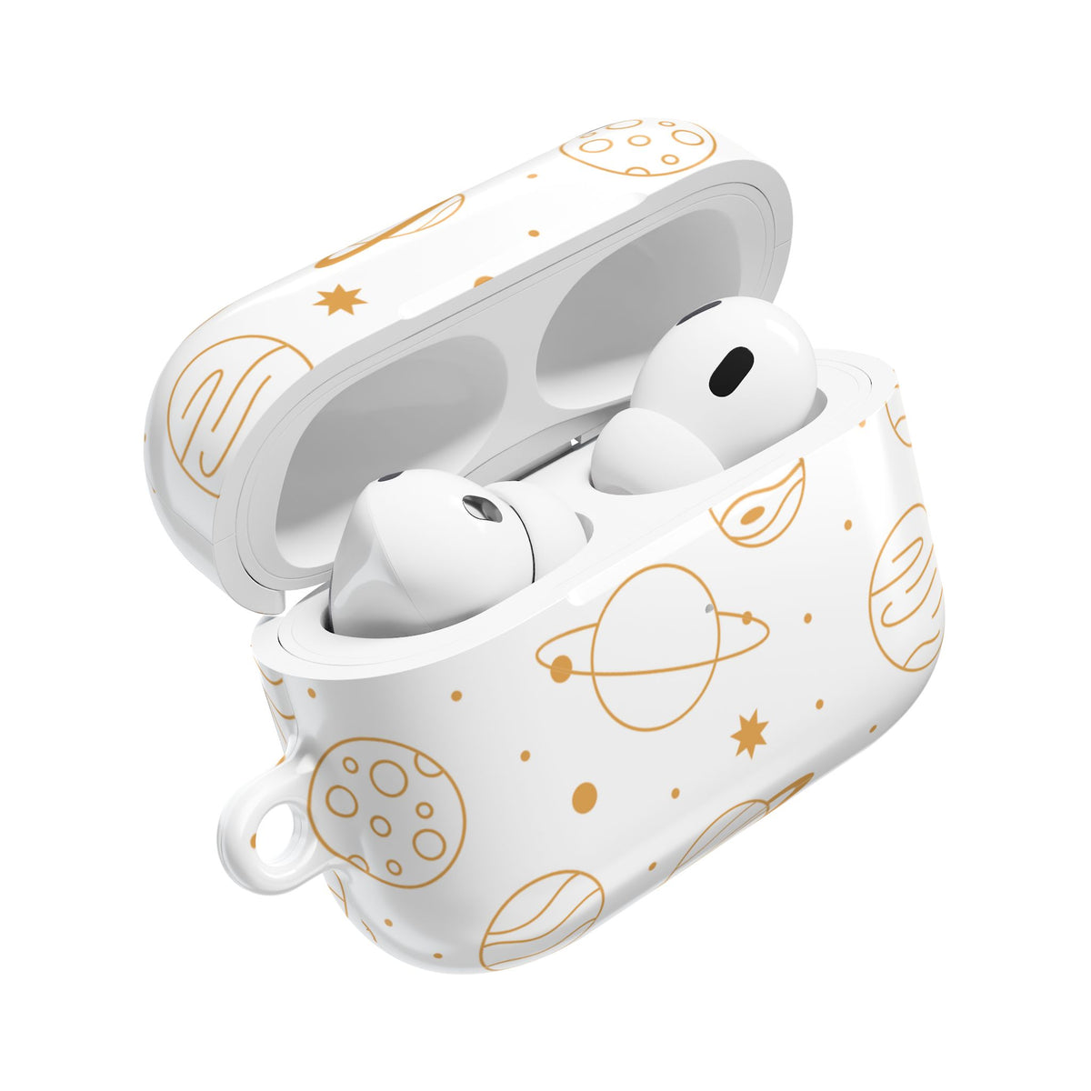 Celestial Planet AirPod Case | Cute Stars & Planets Protective Earbud Cover | Glossy Case |