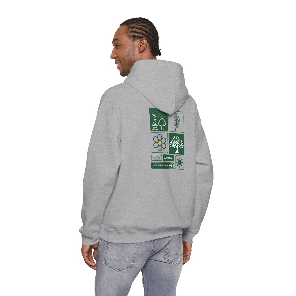 Wild at Heart Nature Hoodie | Botanical Outdoor Sweatshirt | Unisex