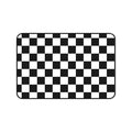 Tapis de bureau à damier noir et blanc | Tapis de souris de jeu rétro | Grand tapis d'ordinateur et d'espace de travail |