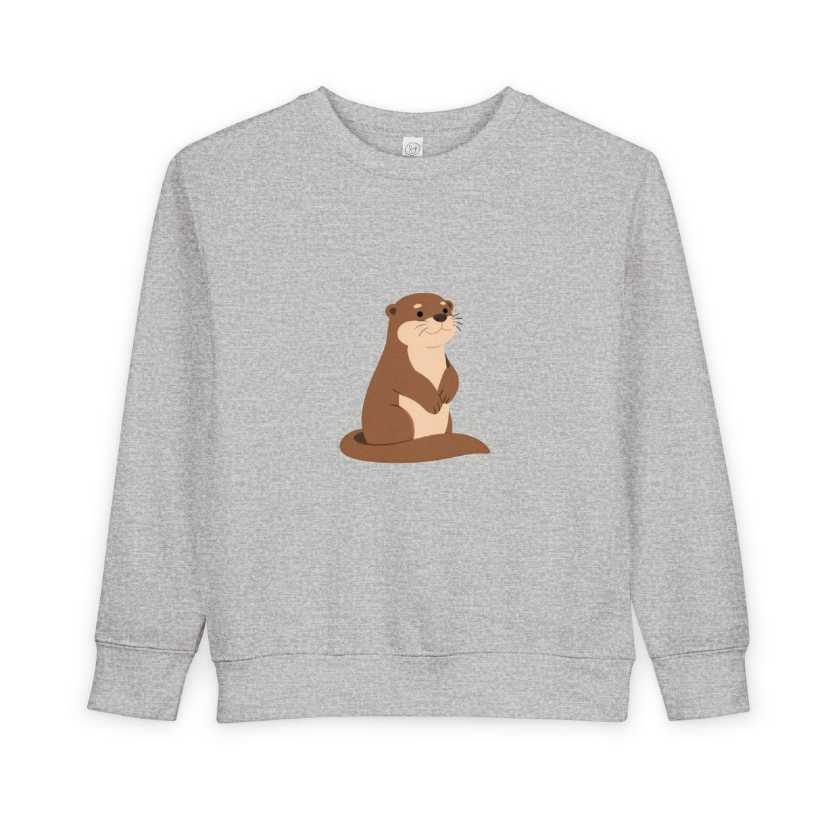 Sweat-shirt loutre mignon pour tout-petits | Pull adorable animal des bois pour enfants | Haut loutre douillet |