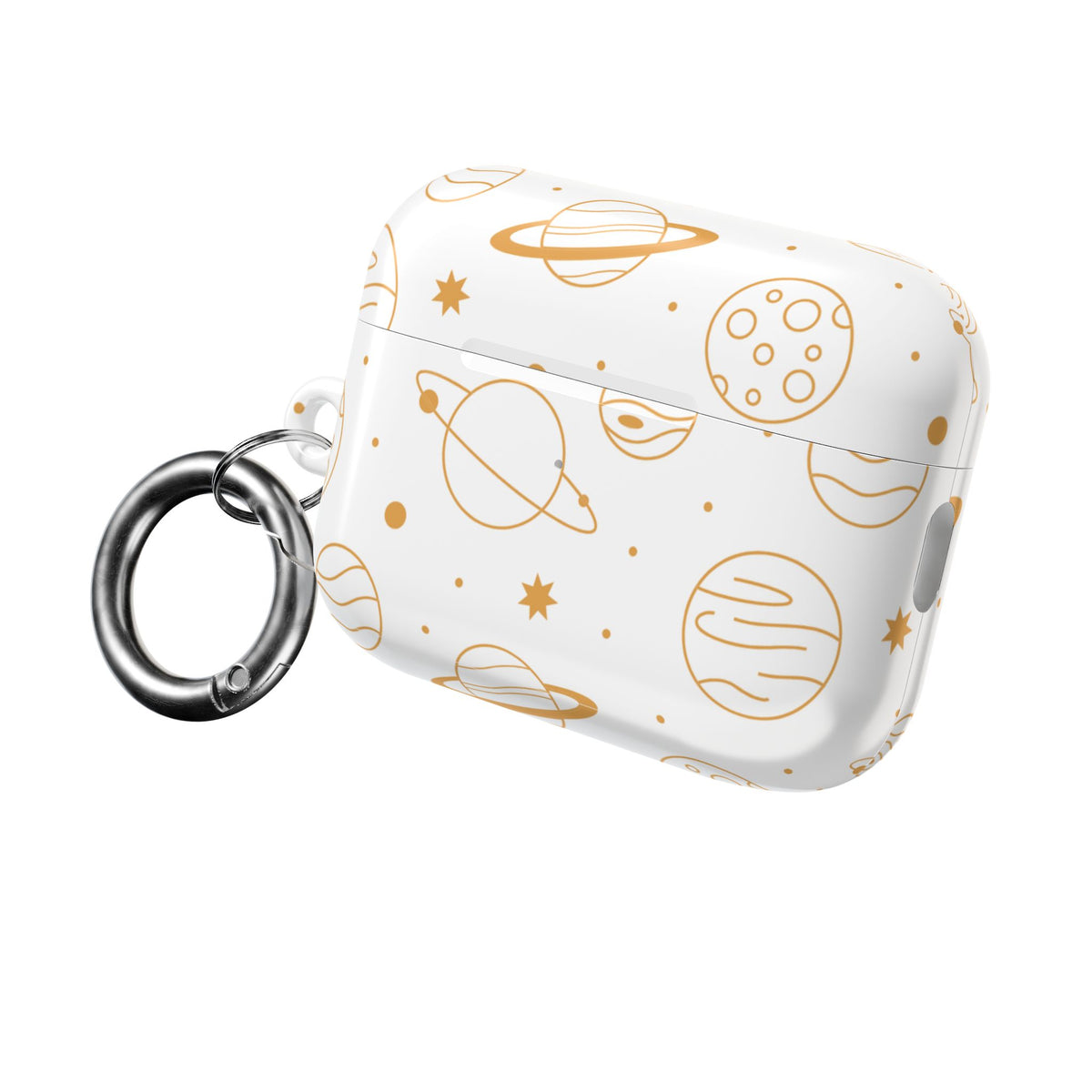 Celestial Planet AirPod Case | Cute Stars & Planets Protective Earbud Cover | Glossy Case |