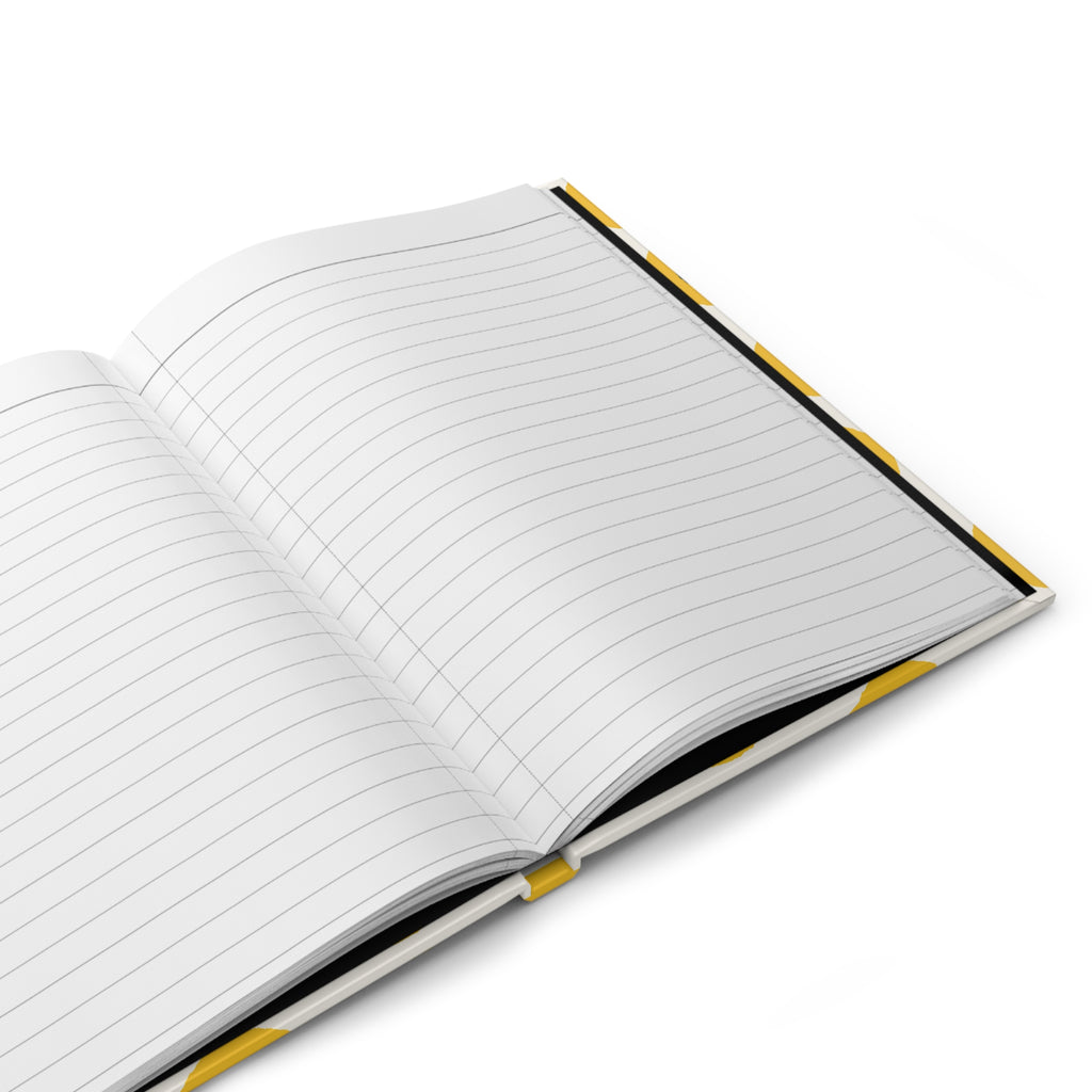 Happy Smiley Face Hardcover Journal | Yellow Emoji Notebook | Cheerful Lined Journal for Notes & Gifts |