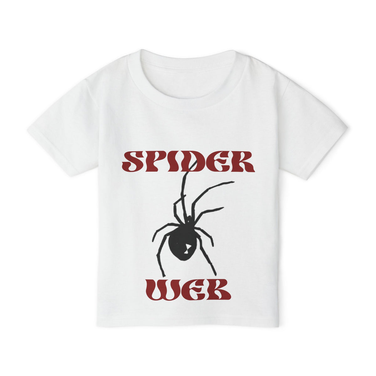 Toddler T‑Shirt | "Spider Web" Black Widow Spider Graphic |