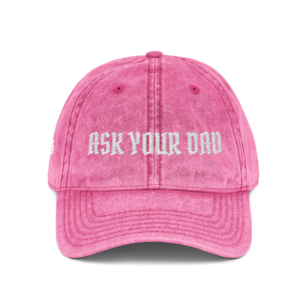 "Ask Your Dad" Embroidered Vintage Mom Hat | Funny Adjustable Baseball Cap |