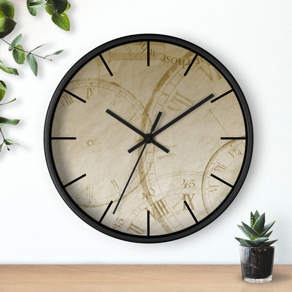 Vintage Timepiece Wall Clock | Antique Roman Numeral Design |