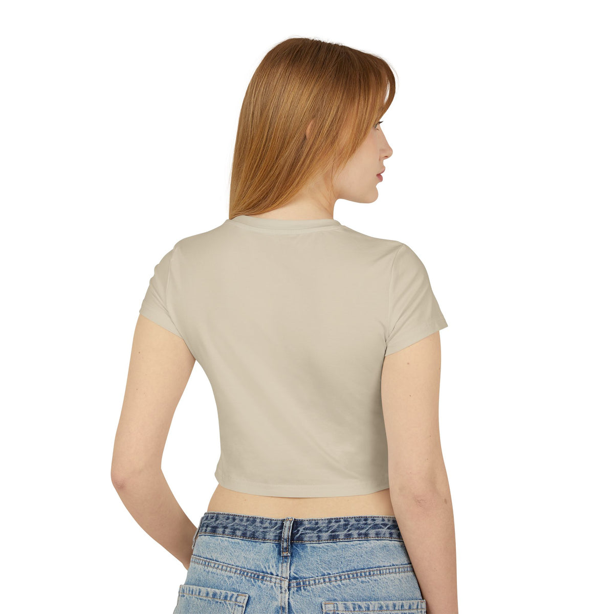Blooming Flowers Baby Tee | Floral Cropped Organic Cotton T-Shirt |