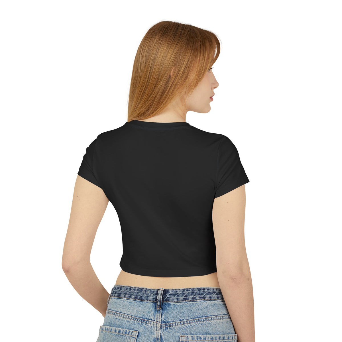 Blooming Flowers Baby Tee | Floral Cropped Organic Cotton T-Shirt |