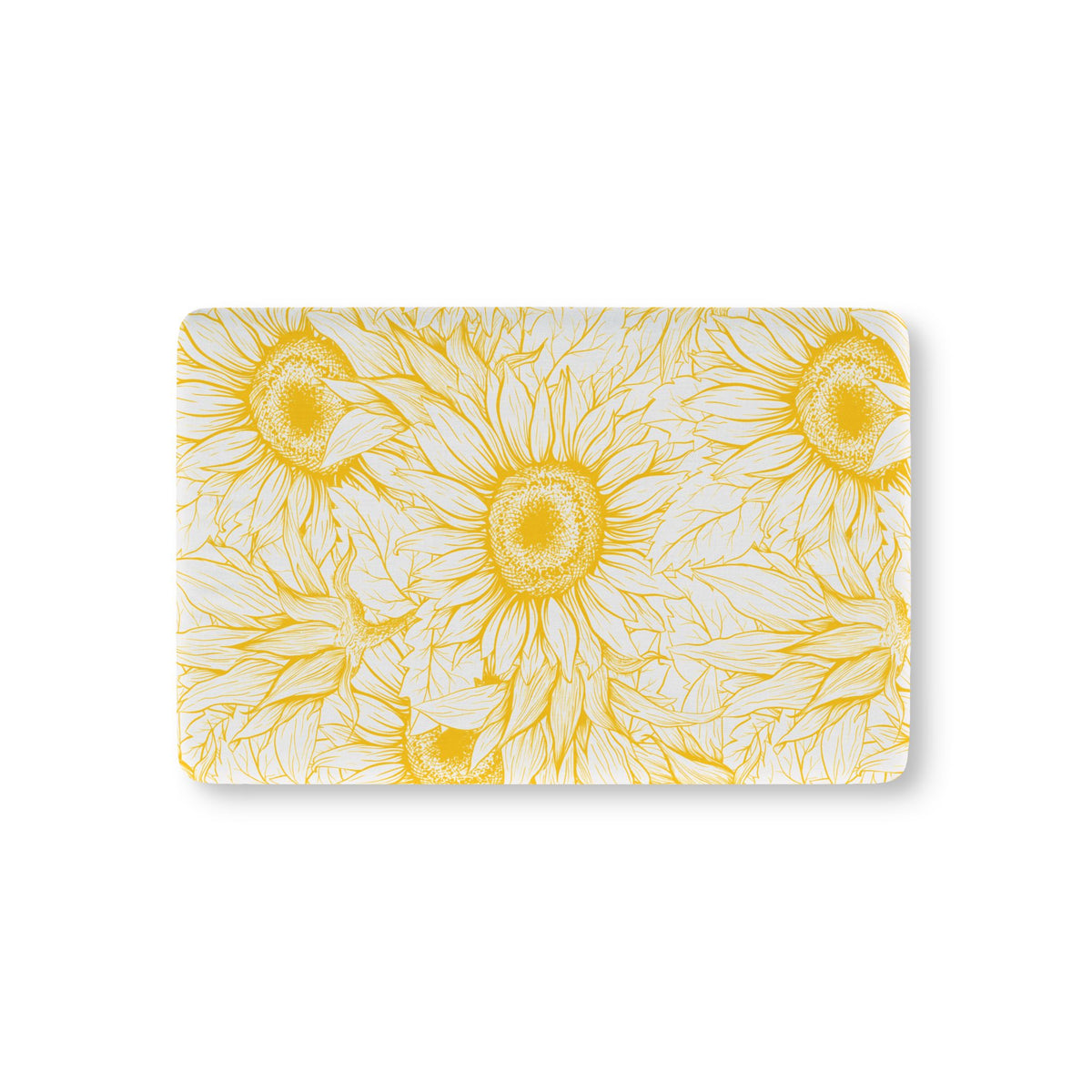 Sunflower Baby Crib Sheet | Yellow Floral Fitted Nursery Sheet | Cozy Nursery Bedding |