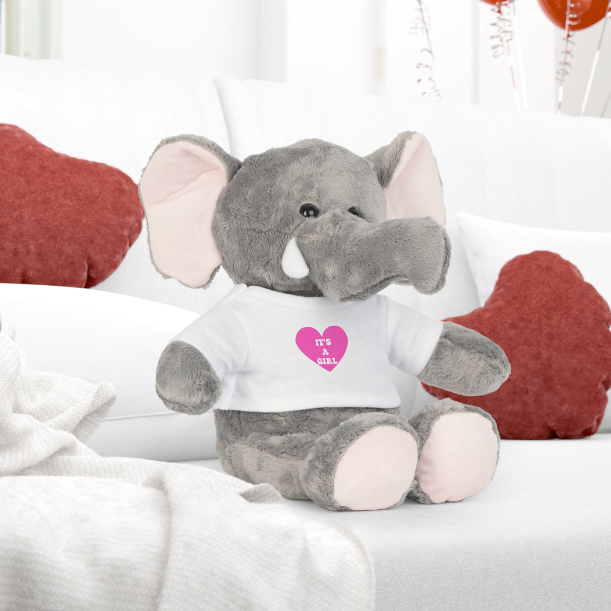 Peluche "C'est une fille" | Annonce de naissance | Cadeau de baby shower |