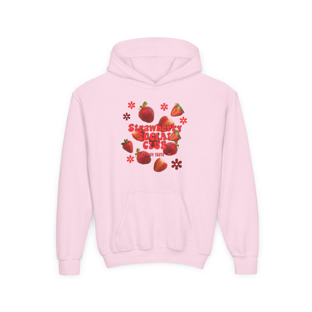 Strawberry Youth Hoodie | Cute Berry Graphic Kids Pullover |