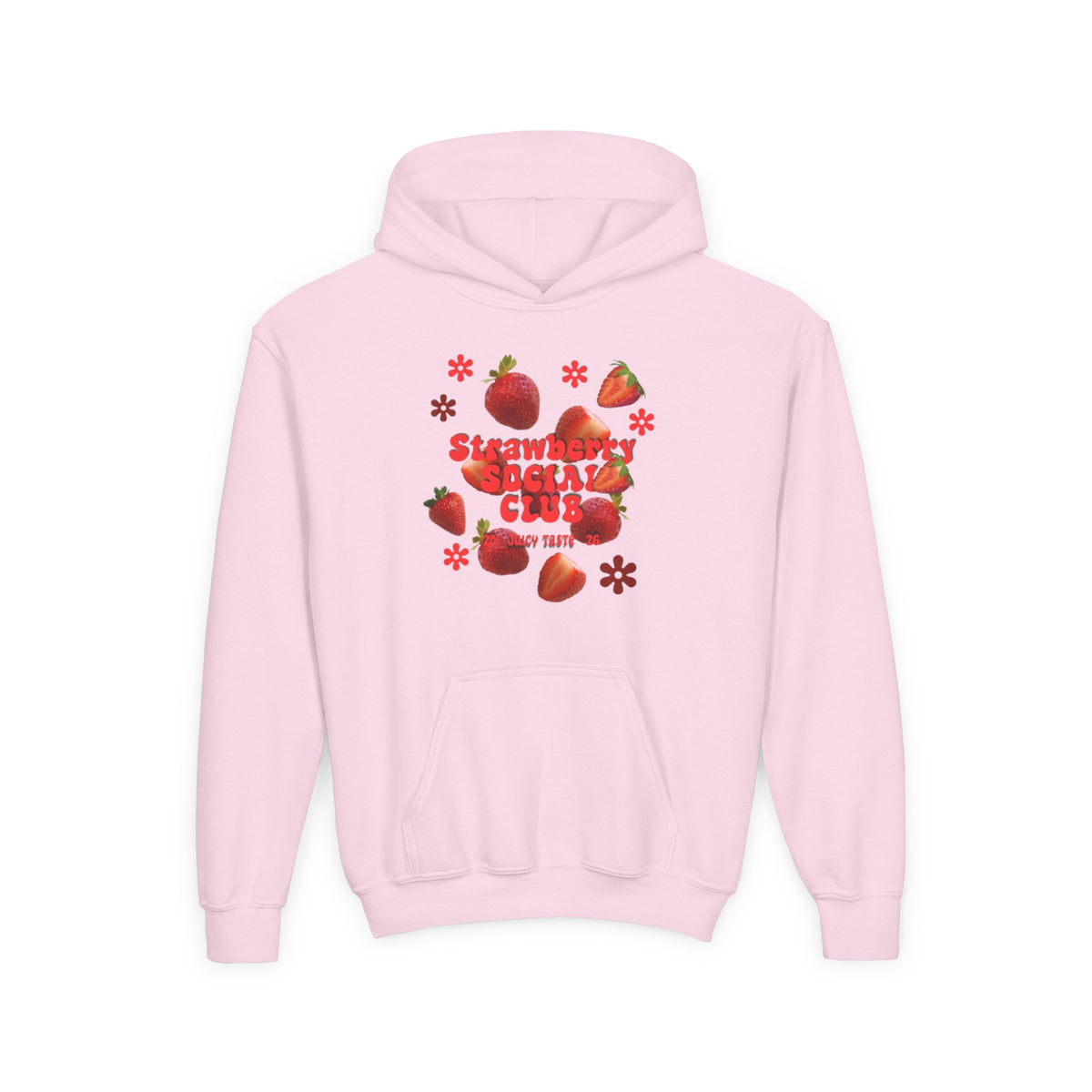 Strawberry Youth Hoodie | Cute Berry Graphic Kids Pullover |