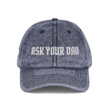Casquette vintage brodée « Demande à ton père » pour maman | Casquette de baseball drôle et ajustable