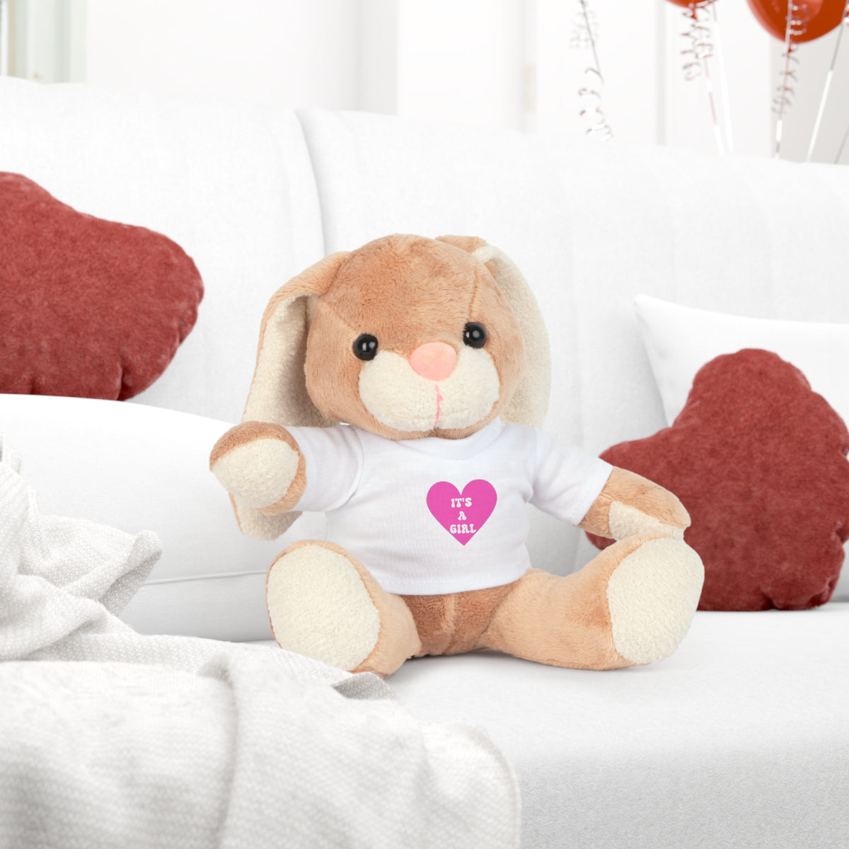 Peluche "C'est une fille" | Annonce de naissance | Cadeau de baby shower |