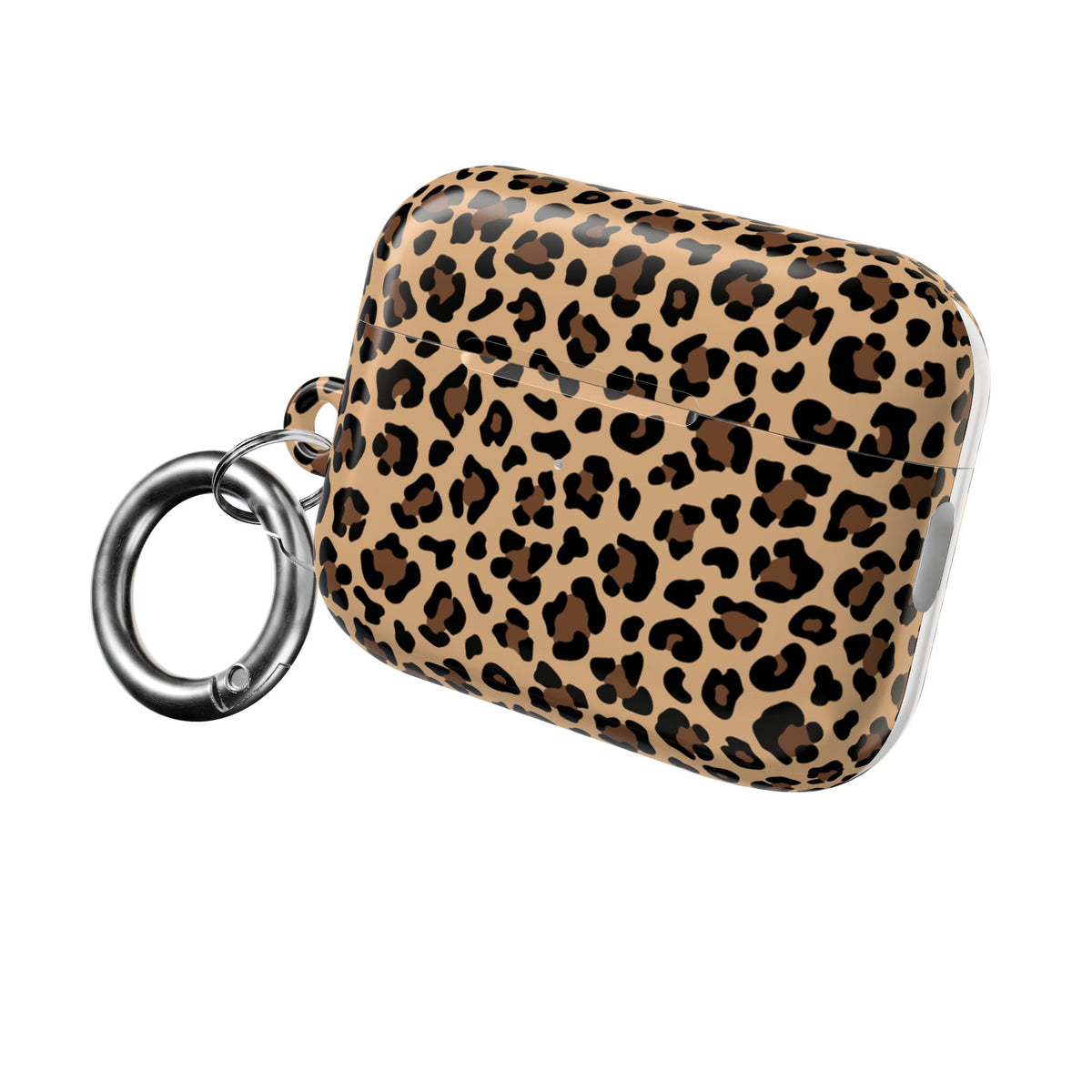 Leopard Print AirPods Case | Tan & Black Animal Print Protective Charging Case |