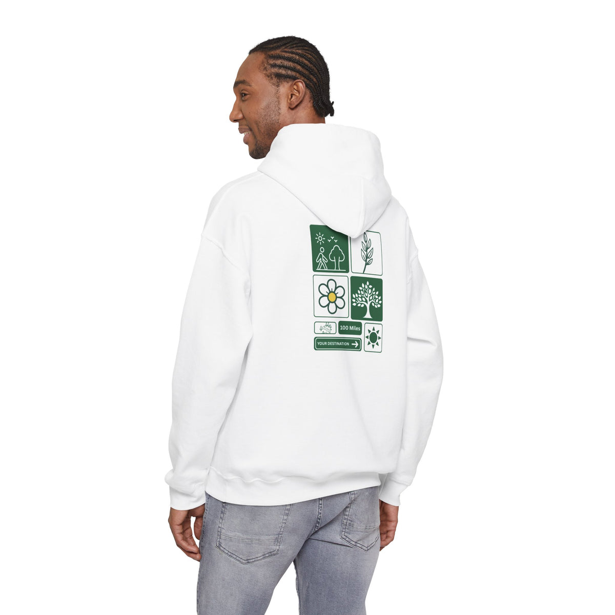 Wild at Heart Nature Hoodie | Botanical Outdoor Sweatshirt | Unisex