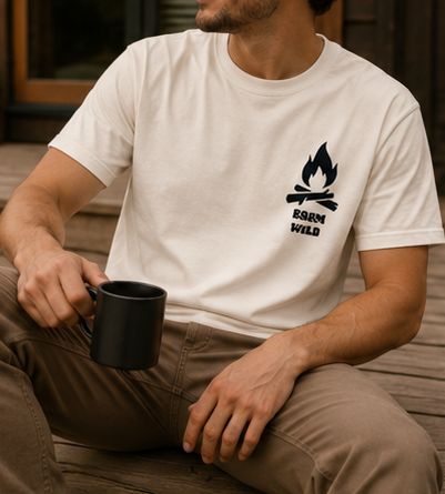 Born to Roam Compass T-Shirt | Adventure Graphic Tee for Travelers & Outdoor Lovers | Men's |