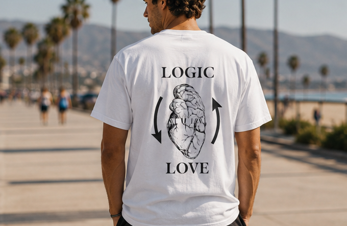 Brain & Heart T-Shirt | Anatomical Men's Graphic Tee |