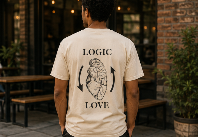 Brain & Heart T-Shirt | Anatomical Men's Graphic Tee |