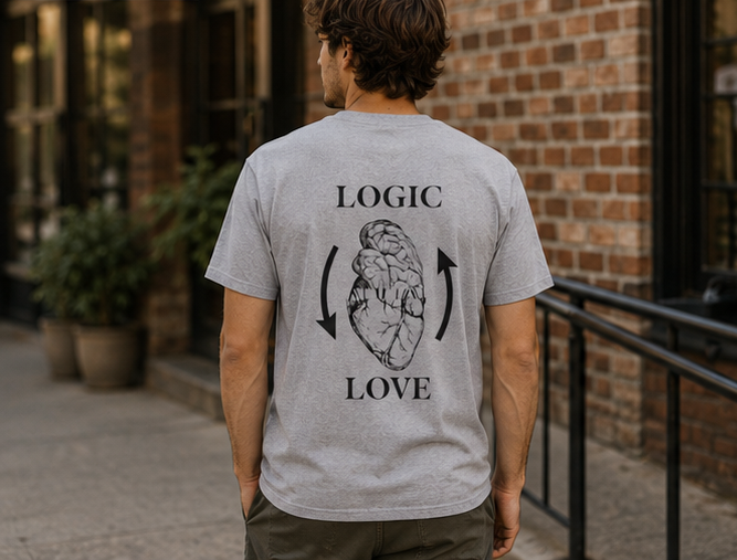 Brain & Heart T-Shirt | Anatomical Men's Graphic Tee |