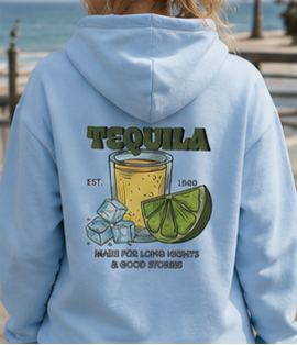Lime & Tequila Graphic Hoodie | Unisex Cocktail-Inspired Sweatshirt |