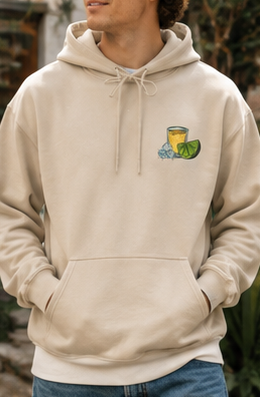 Lime & Tequila Graphic Hoodie | Unisex Cocktail-Inspired Sweatshirt |
