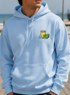 Lime & Tequila Graphic Hoodie | Unisex Cocktail-Inspired Sweatshirt |