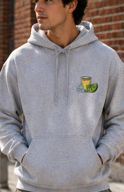 Lime & Tequila Graphic Hoodie | Unisex Cocktail-Inspired Sweatshirt |