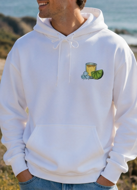 Lime & Tequila Graphic Hoodie | Unisex Cocktail-Inspired Sweatshirt |