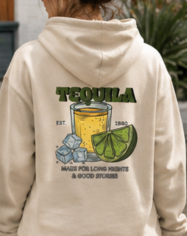 Lime & Tequila Graphic Hoodie | Unisex Cocktail-Inspired Sweatshirt |
