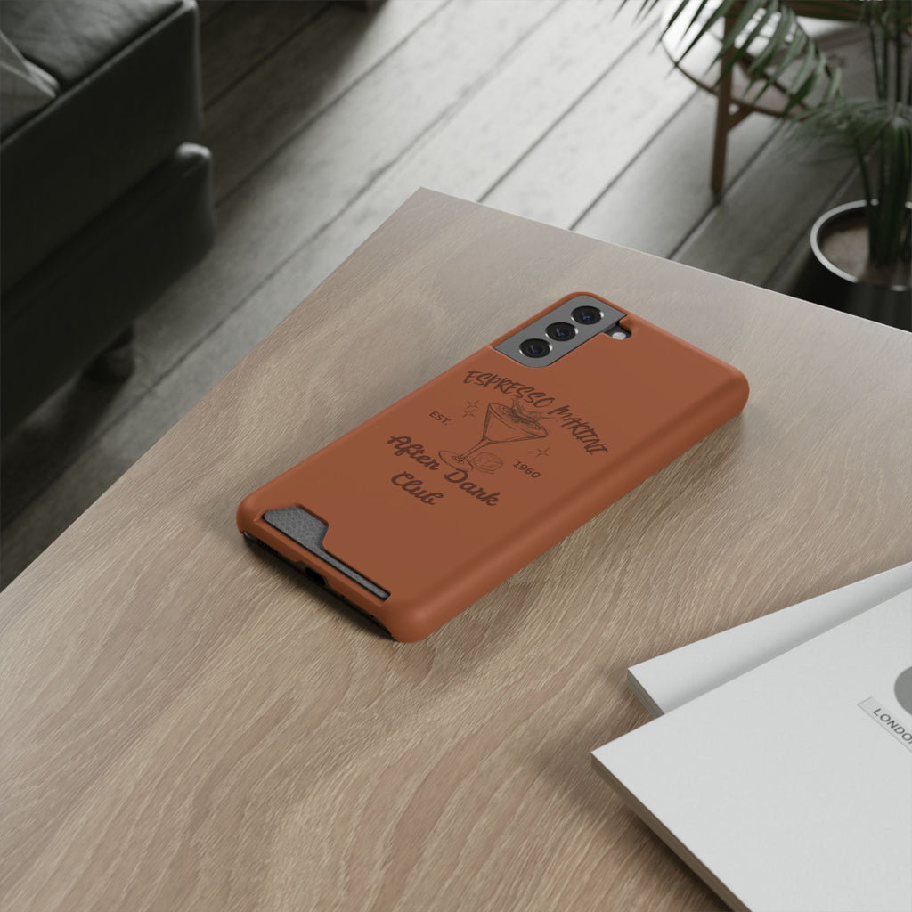 Espresso Martini After Dark Club Phone Case | Café Brown MagSafe Card Holder Case |