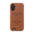 Espresso Martini After Dark Club Phone Case | Café Brown MagSafe Card Holder Case |