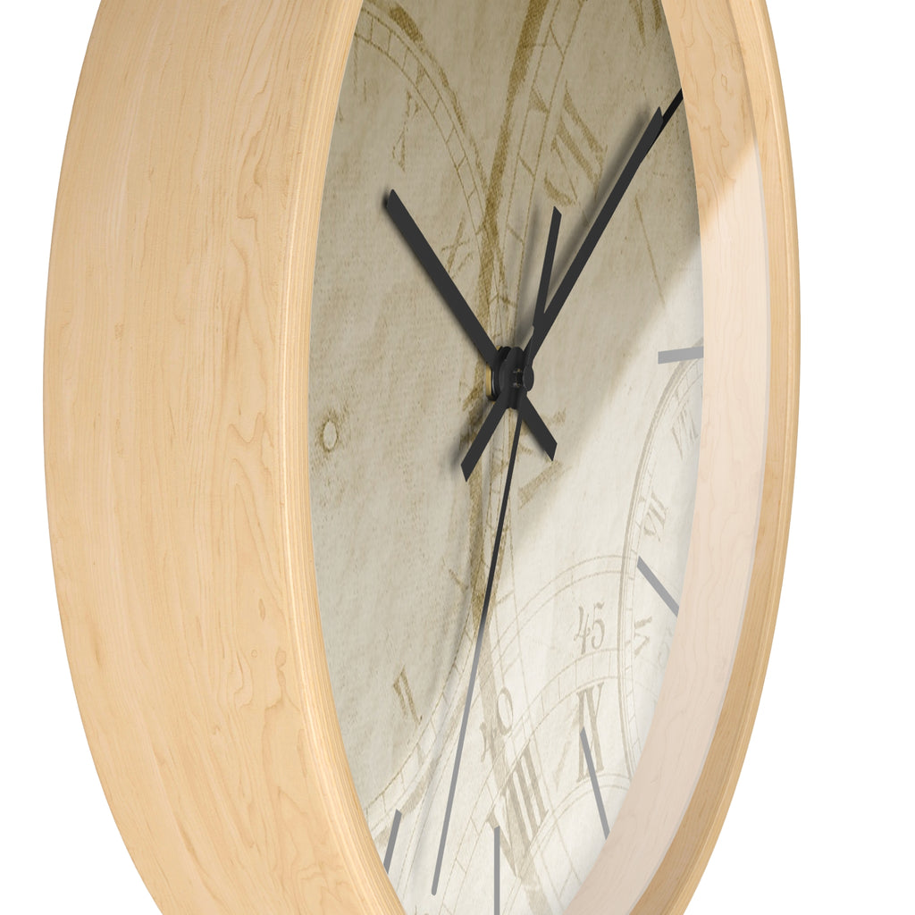 Vintage Timepiece Wall Clock | Antique Roman Numeral Design |